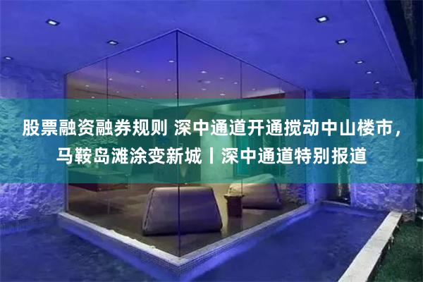 股票融资融券规则 深中通道开通搅动中山楼市,马鞍岛滩涂变新城丨深中通道特别报道