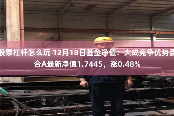 股票杠杆怎么玩 12月18日基金净值:大成竞争优势混合A最新净值1.7445,涨0.48%