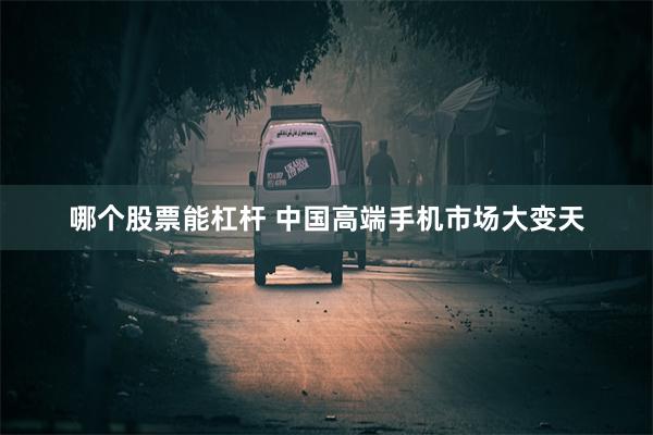哪个股票能杠杆 中国高端手机市场大变天