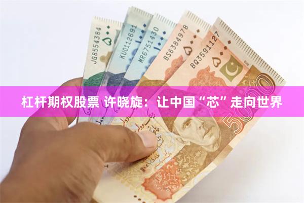杠杆期权股票 许晓旋：让中国“芯”走向世界