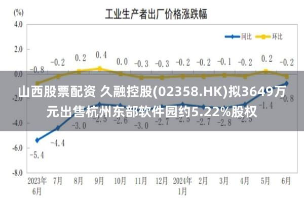 山西股票配资 久融控股(02358.HK)拟3649万元出售杭州东部软件园约5.22%股权