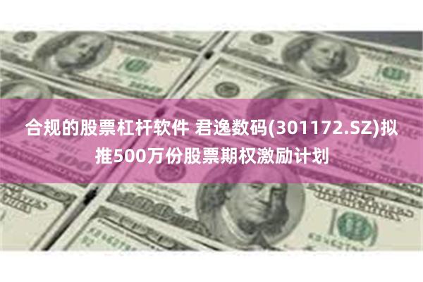 合规的股票杠杆软件 君逸数码(301172.SZ)拟推500万份股票期权激励计划